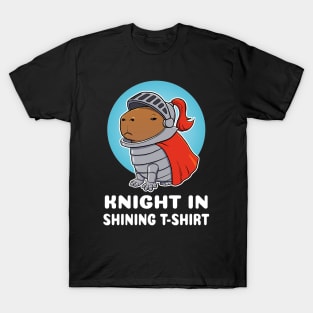 Knight in shining t-shirt Capybara Knight Costume T-Shirt